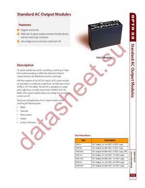 OAC5A5 datasheet  